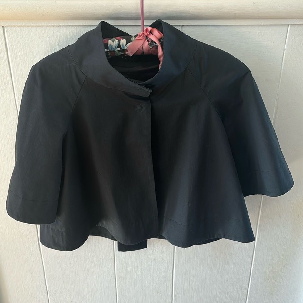 Theory Black Cape Jacket